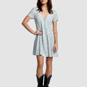 RVCA Understated Flared Dress - Size Small, Shore Floral - NWT